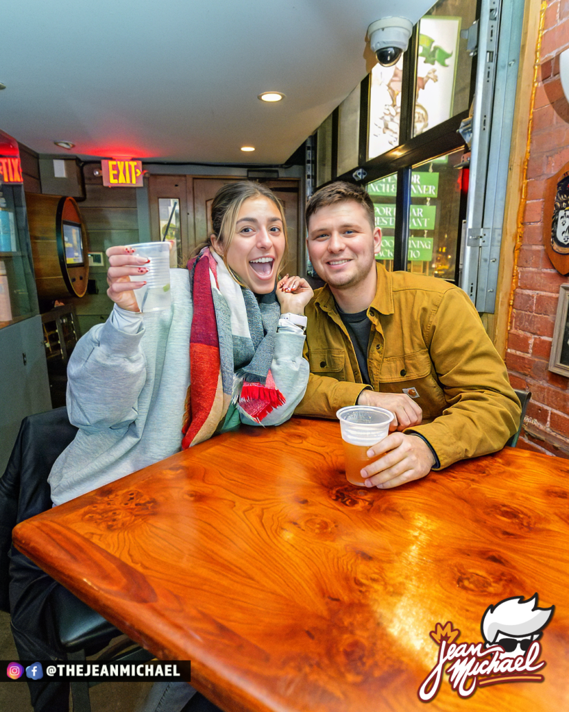 Guests at Karaoke with DJDeelish Deanna Larson hosting at Friar Tuck's in Mystic, Connecticut during winter Wednesdays.